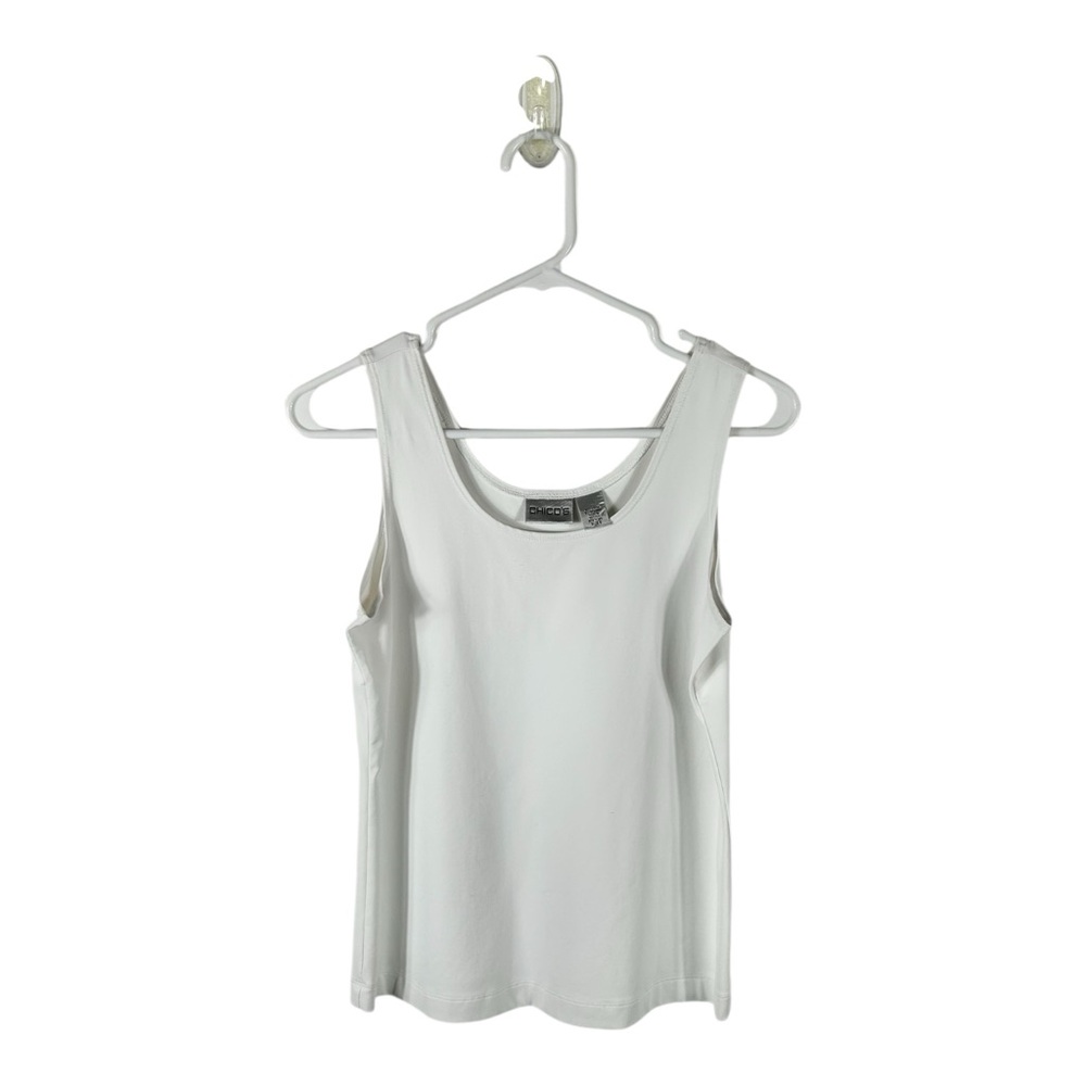 Chico’s White Nylon Blend‎ Tank Top